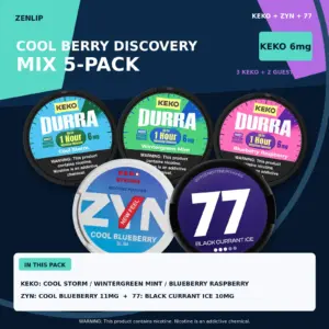 Cool Berry Discovery Mix 5-Pack with KEKO 6mg