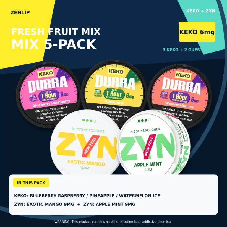 KEKO + ZYN Fresh Fruit Mix 5-Pack