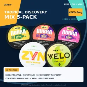 Tropical Discovery Mix 5-Pack with KEKO 6mg